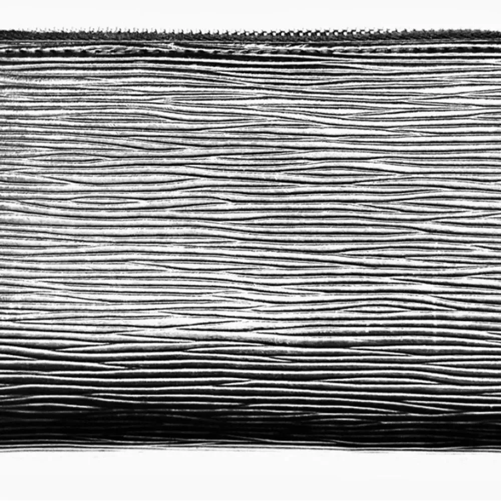 Auth Louis Vuitton black epi‎ wallet silver hardware.